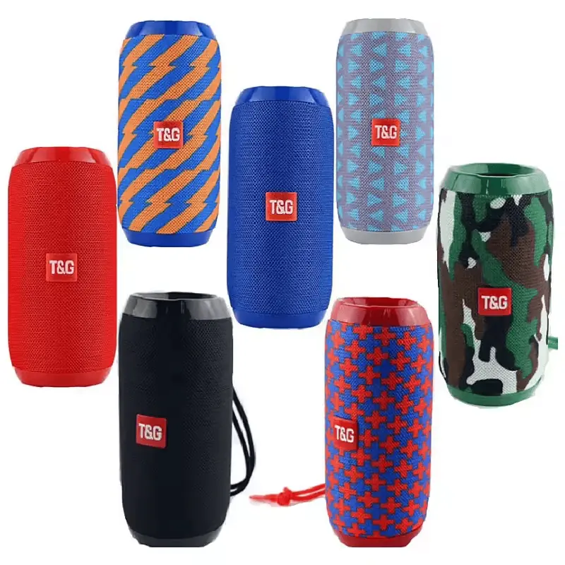 Parlante Bluetooth Inalámbrico Portátil T&G USB Micro SD Aux Fm