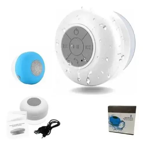 Parlante Bluetooth Resistente Al Agua Ducha Ventosa Altavoz