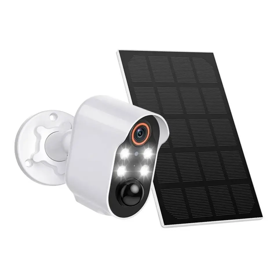 Cámara Seguridad Inalámbrica Wifi Exterior Con Panel Solar
