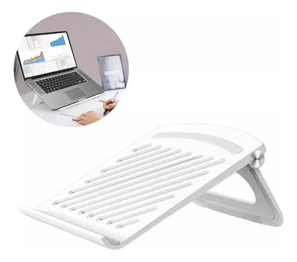 Soporte Base Para Notebooks De 10 A 15.6 Plegable Gris