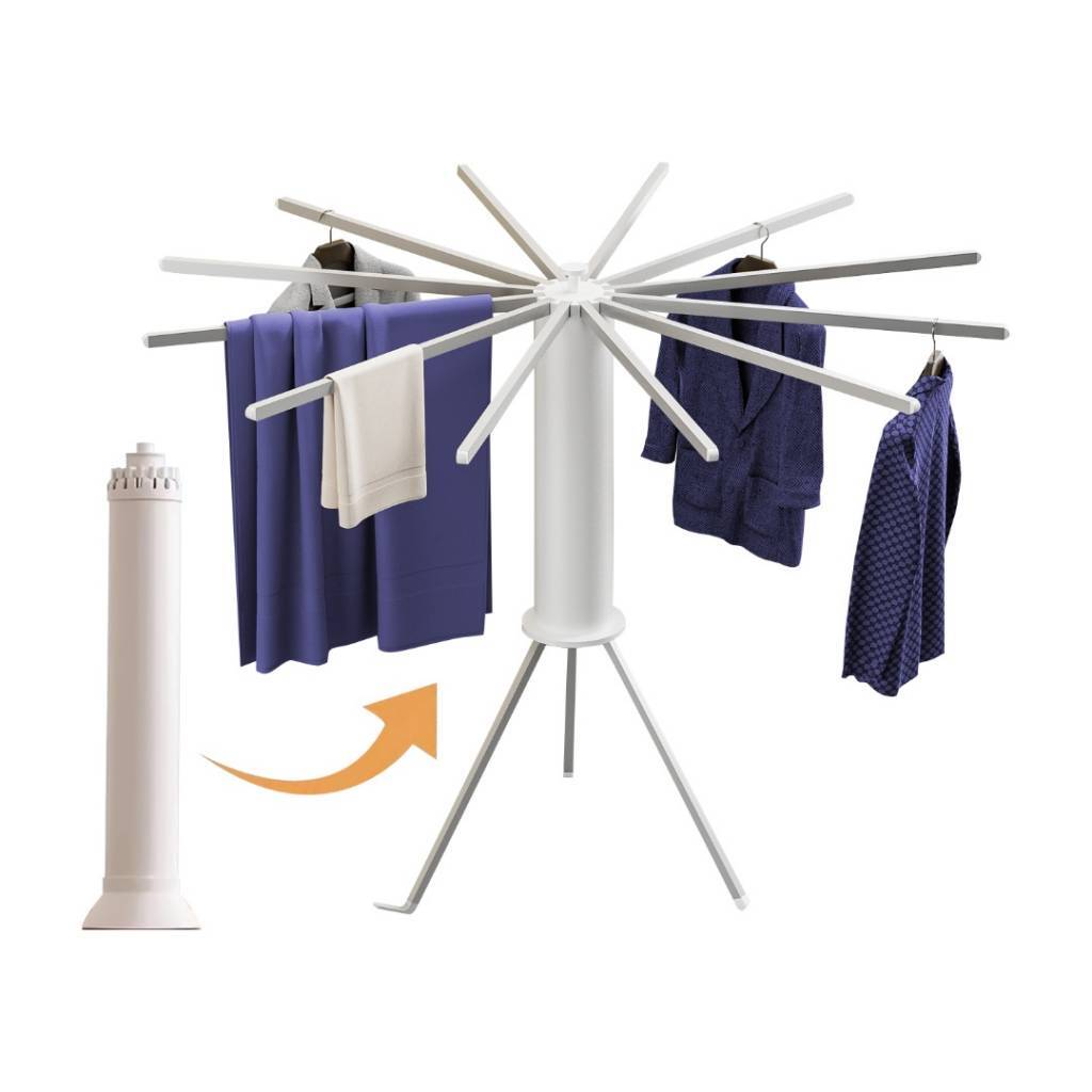 Tender Plegable Circular Pulpo Giratorio Secado Ropa