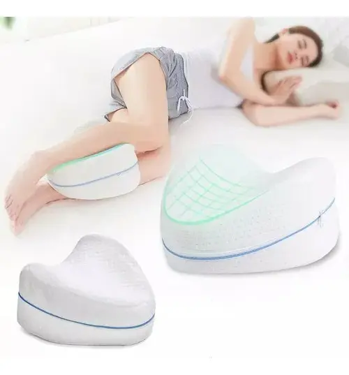 Almohada Soporte Piernas Ortopédica Lavable Profesional