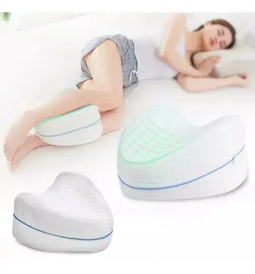 Almohada Soporte Piernas Ortopédica Lavable Profesional