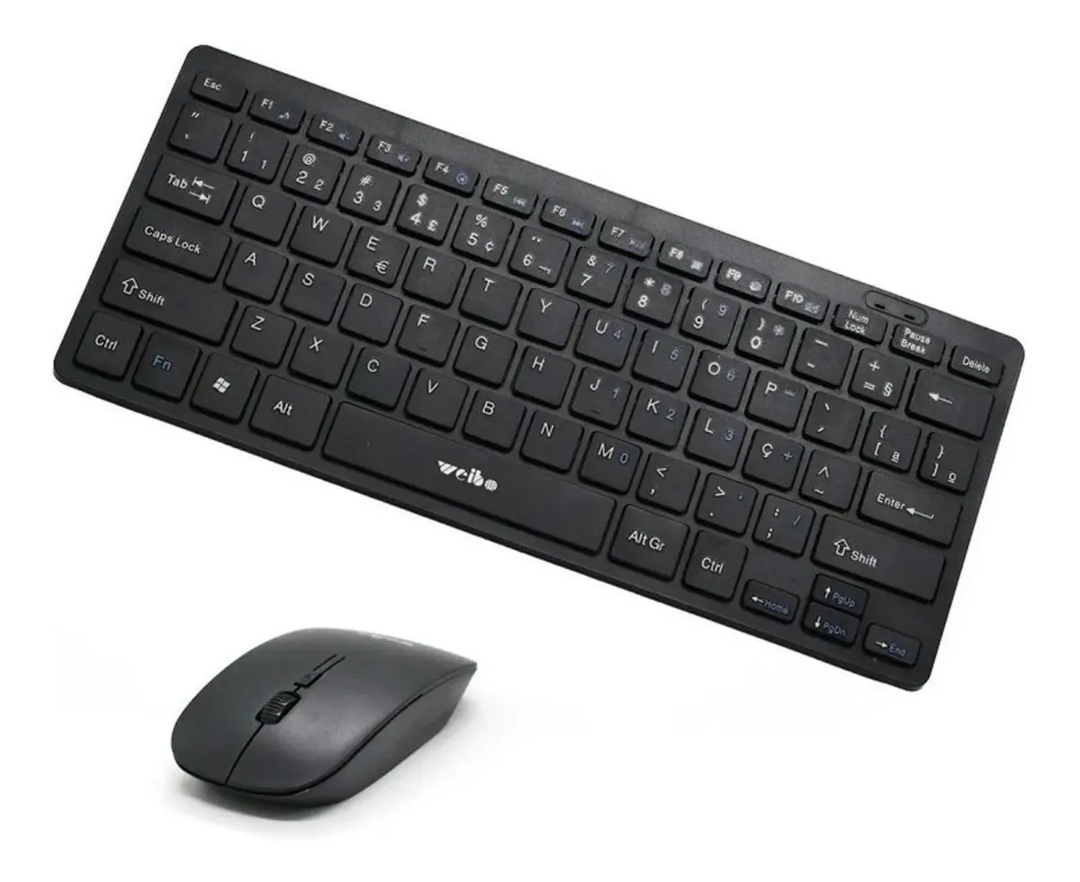 Kit De Teclado Y Mouse Weibo Inalámbrico A Pilas USB