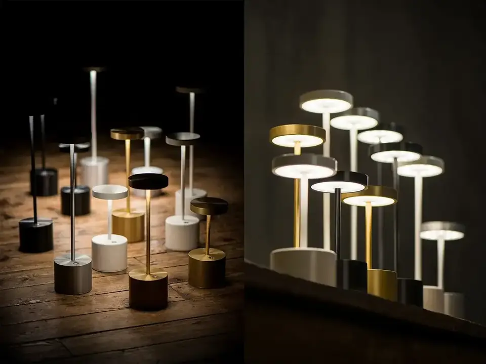 Lámpara Mesa Escritorio Led Inalámbrica Táctil 3 Tonos Luz