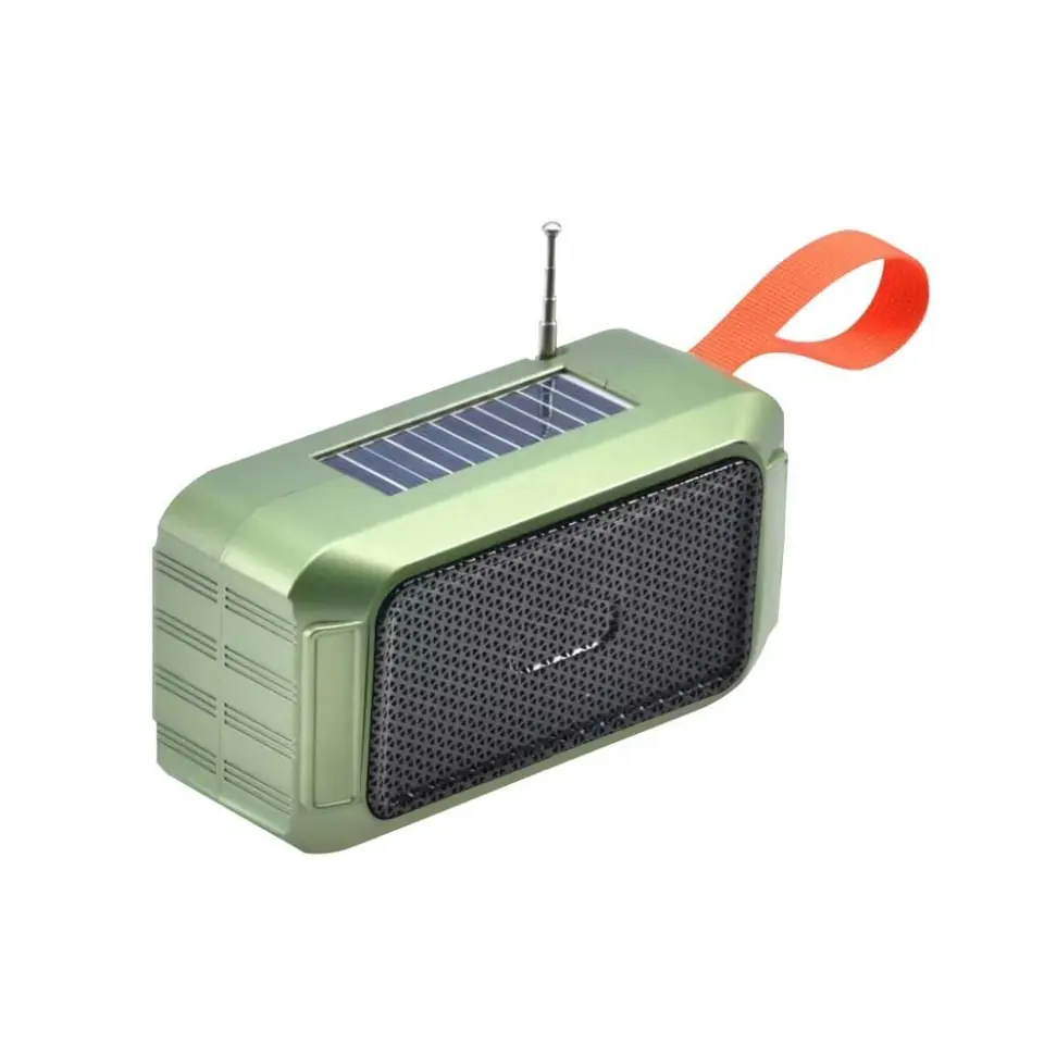 Parlante Bluetooth Panel Solar Radio Portatil Exterior