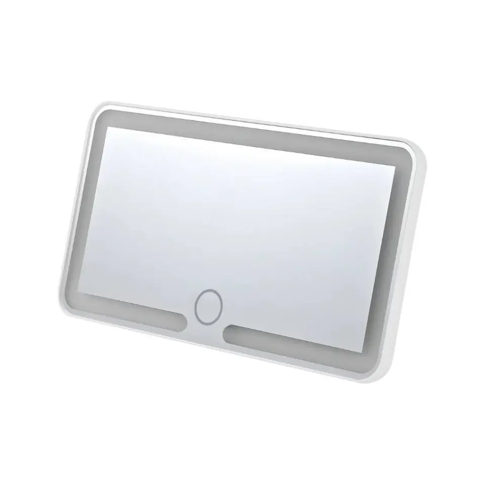 Espejo Tocador Maquillador Ajustable Auto Luz Led Recargable