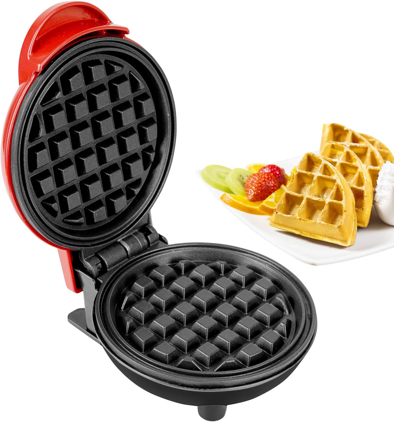 Mini Maquina Waflera Sándwich Eléctrica Antiadherente 350w