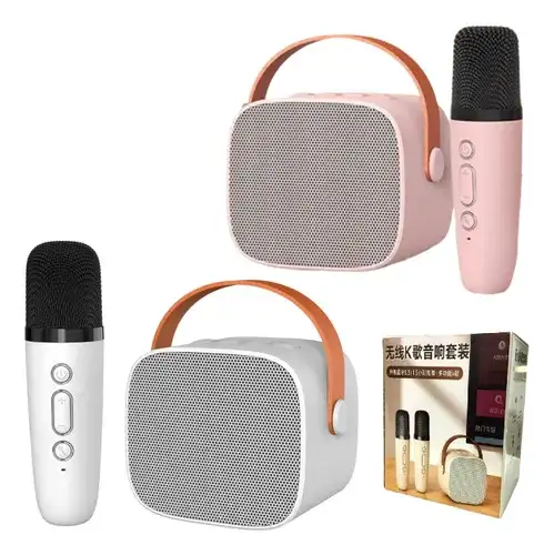 Parlante Bluetooth Karaoke 1 Micrófono Mini Altavoz