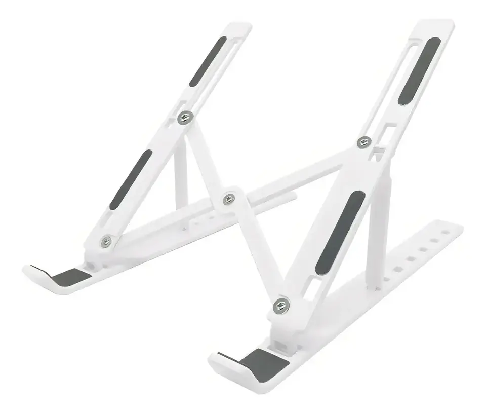 Soporte ajustable para notebooks y netbooks con 10 posiciones Blanco
