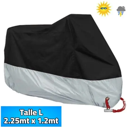 Funda Lona Cubre Moto Impermeable Anti Lluvia Polvo Uv