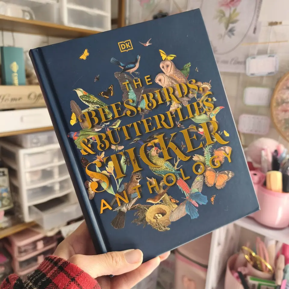 Libro de Stickers Bees, Birds azul