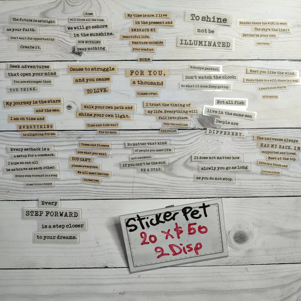Stickers pet Frases inglés 4