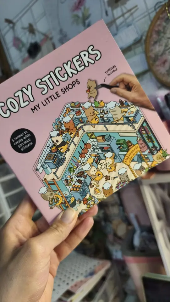 LIbro de stickers Cozy - para armar escenarios