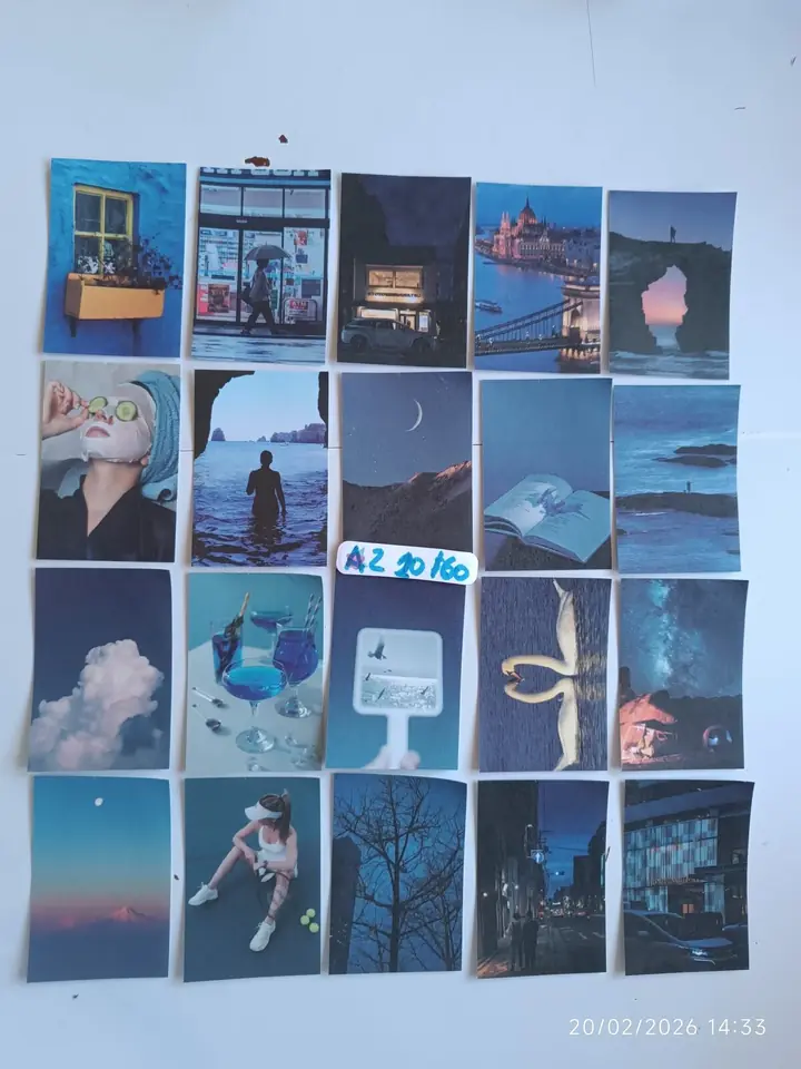 Stickers tipo washi azul 2