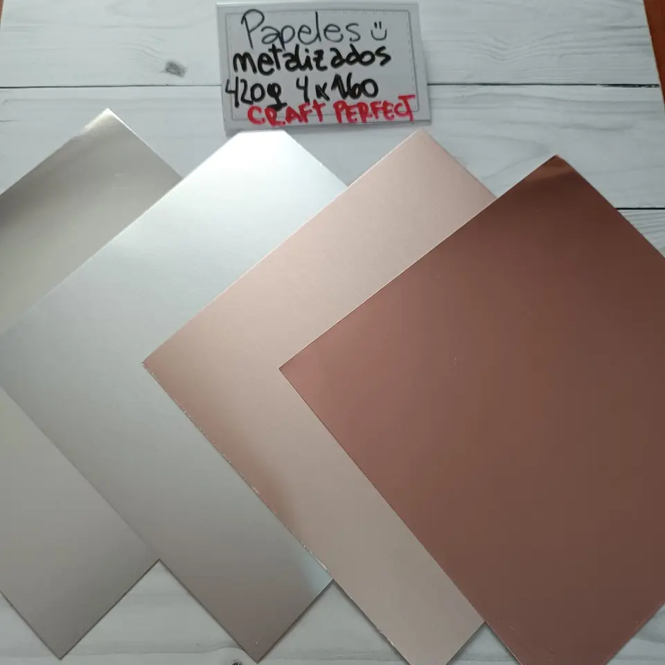 Papel metalizado 15x15