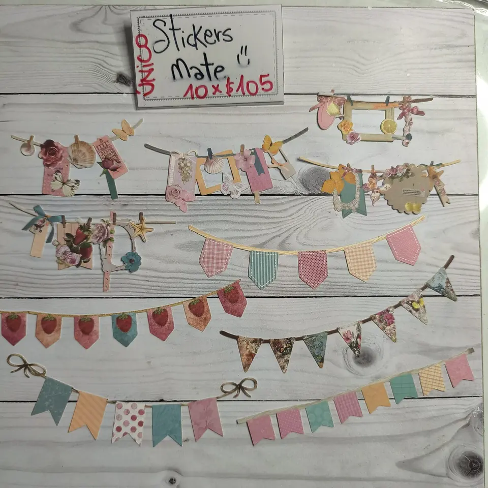 Stickers Banderines rosa