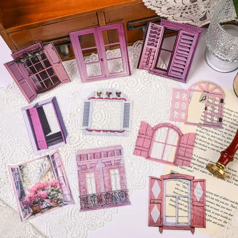 Stickers pet ventana Romantic Pink