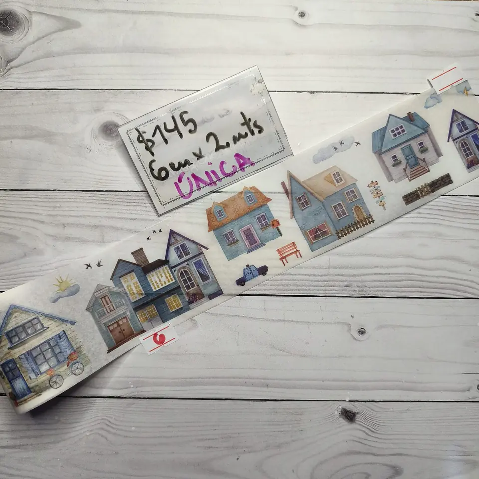 Washi casitas azules 6