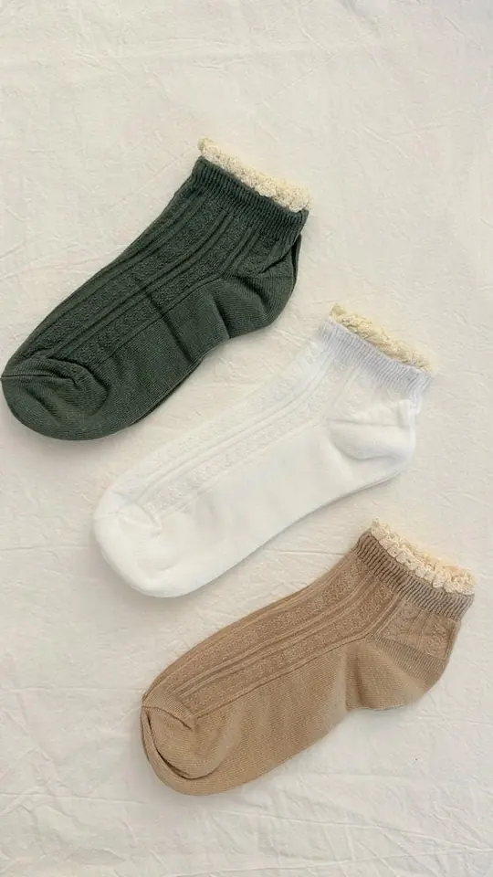 Medias cortas puntilla