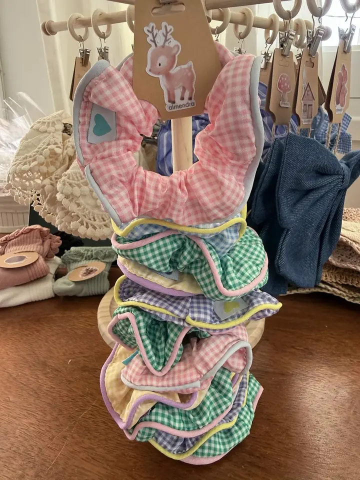 Scrunchie cuadrille colores