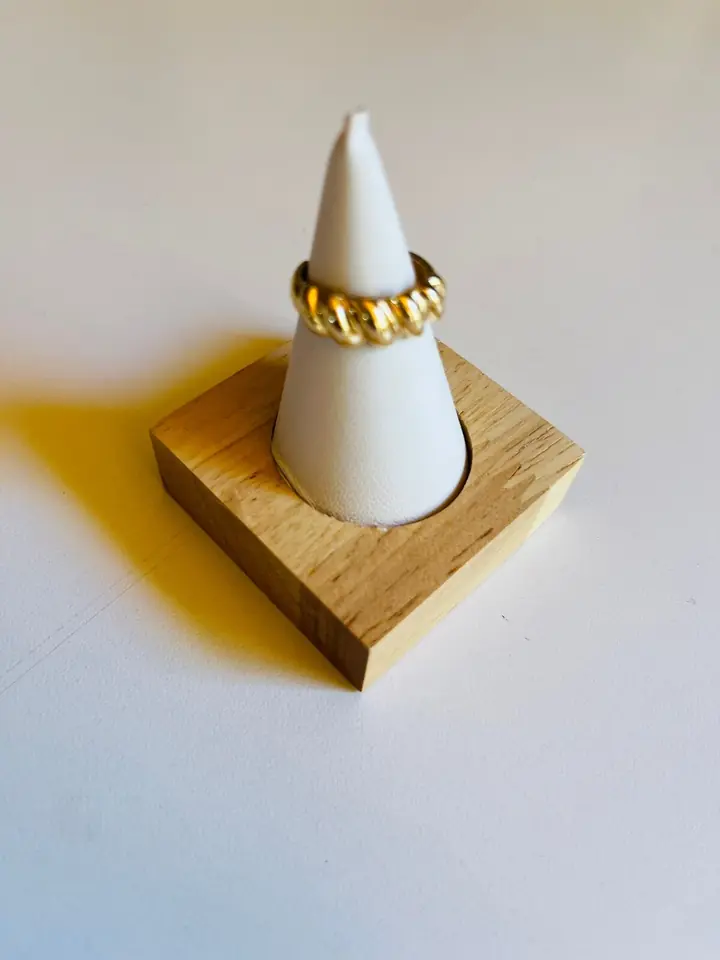 ANILLO ACERO DORADO