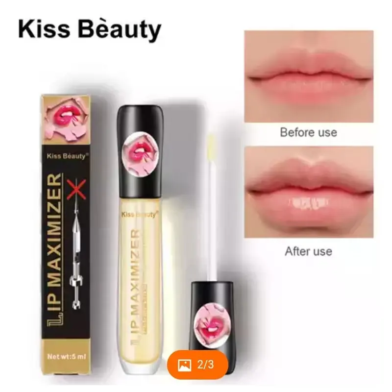 Gloss voluminizador de labios potente de Kiss beauty