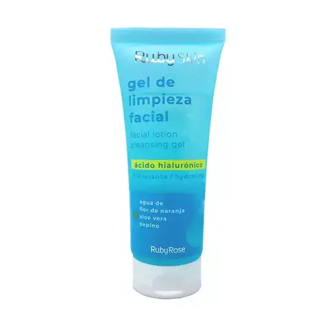 Gel de limpieza facial con ácido hialuronico de la marca Ruby rose