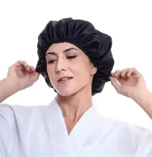 Gorra de satén para dormir