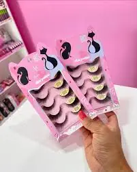 Kit 5 pares de pestañas postizas amor anjo