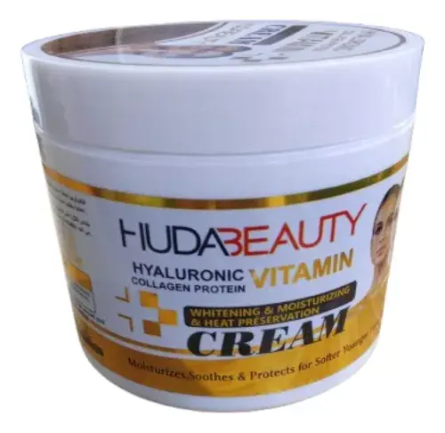 Crema facial con vitamina y ácido hialuronico de Hudabeauty