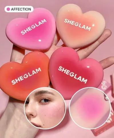 Rubor en crema en forma de corazón de la marca sheglam