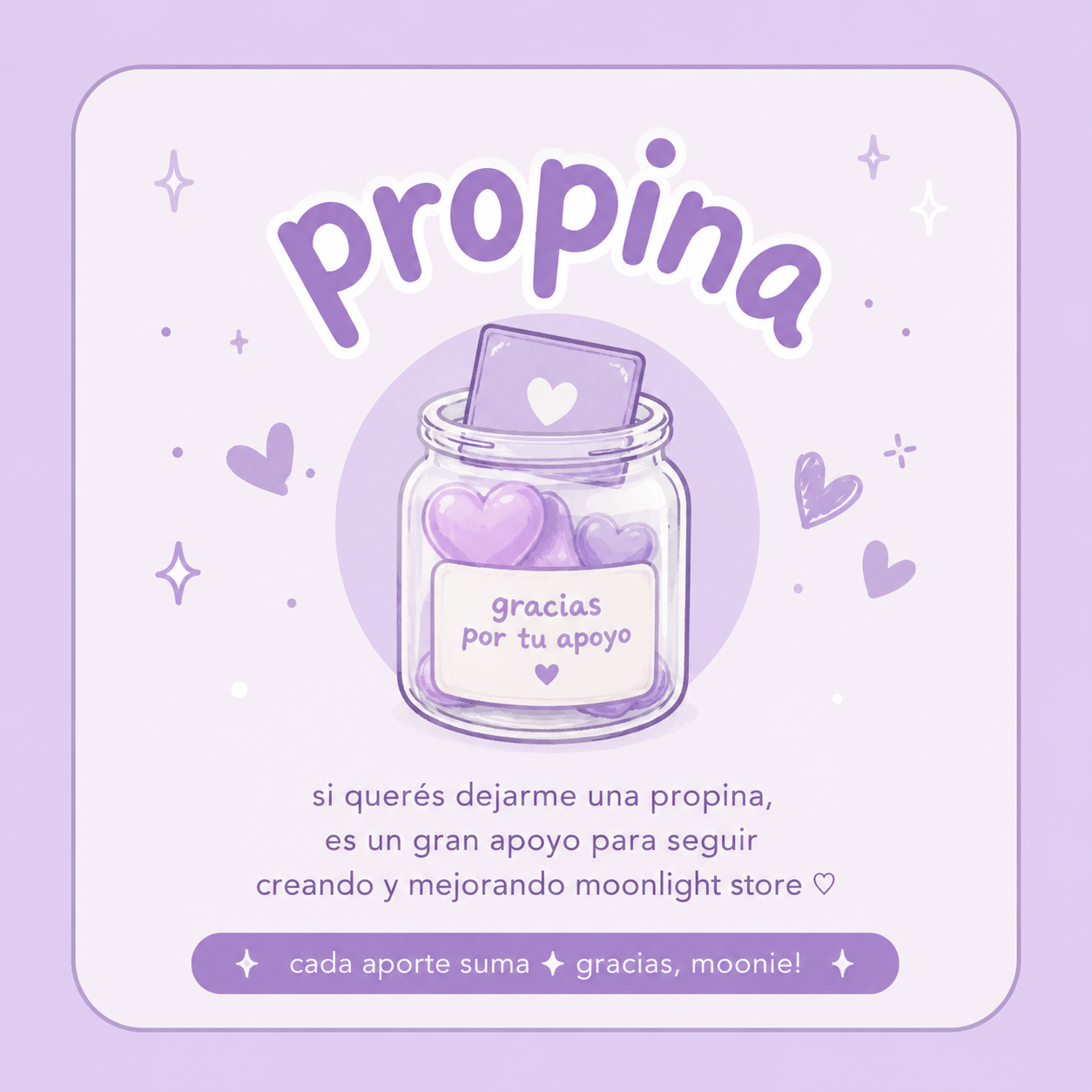 Apoyá a Moonlight Store ♡