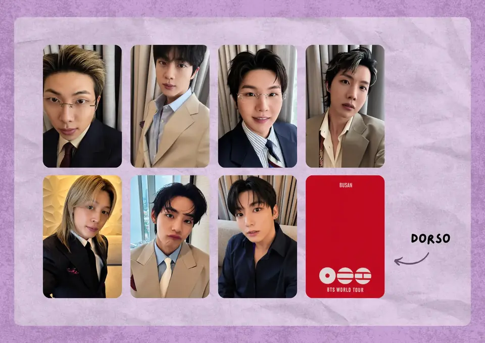BTS - ARIRANG Busan Concert Attendee Gift Photocard Set & Postcard