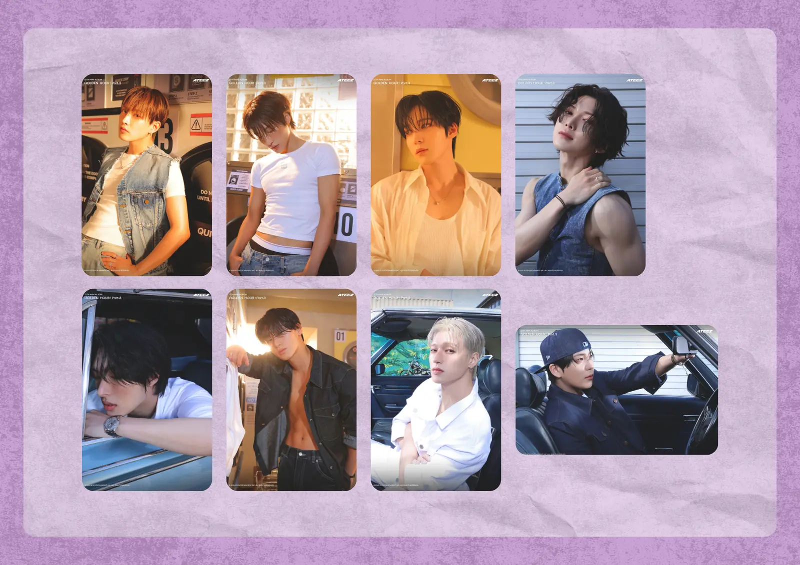 ATEEZ - 'GOLDEN HOUR : Part.3' #2 Photocard Set