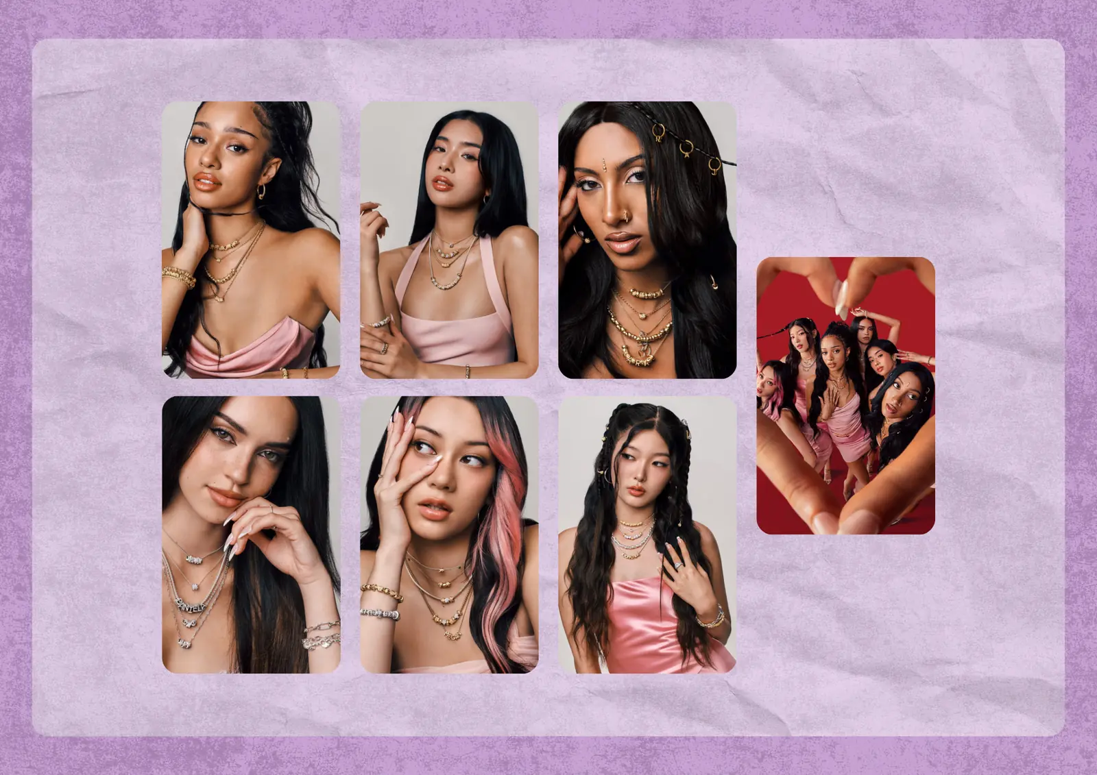 KATSEYE X Pandora - Valentine’s Day Collection #1 Photocard Set