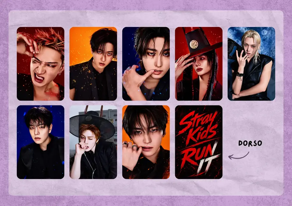 STRAY KIDS - RUN IT Photocard Set