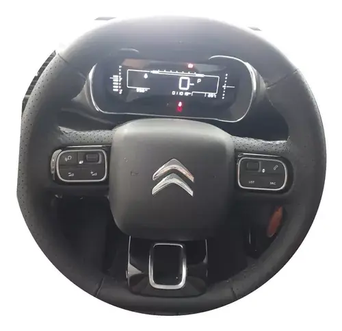 Cubierta de volante cosida C4 Cactus en cuero genuino