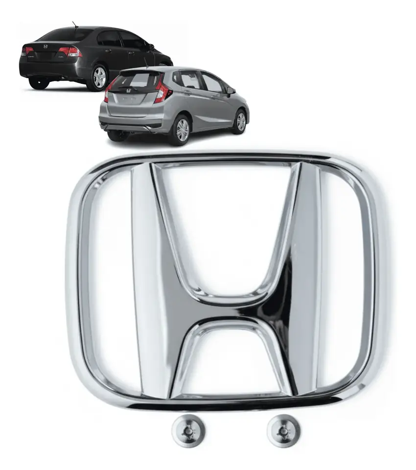 Emblema H Tapa Del Maletero Trasero Honda New Civic Fit - Cromo