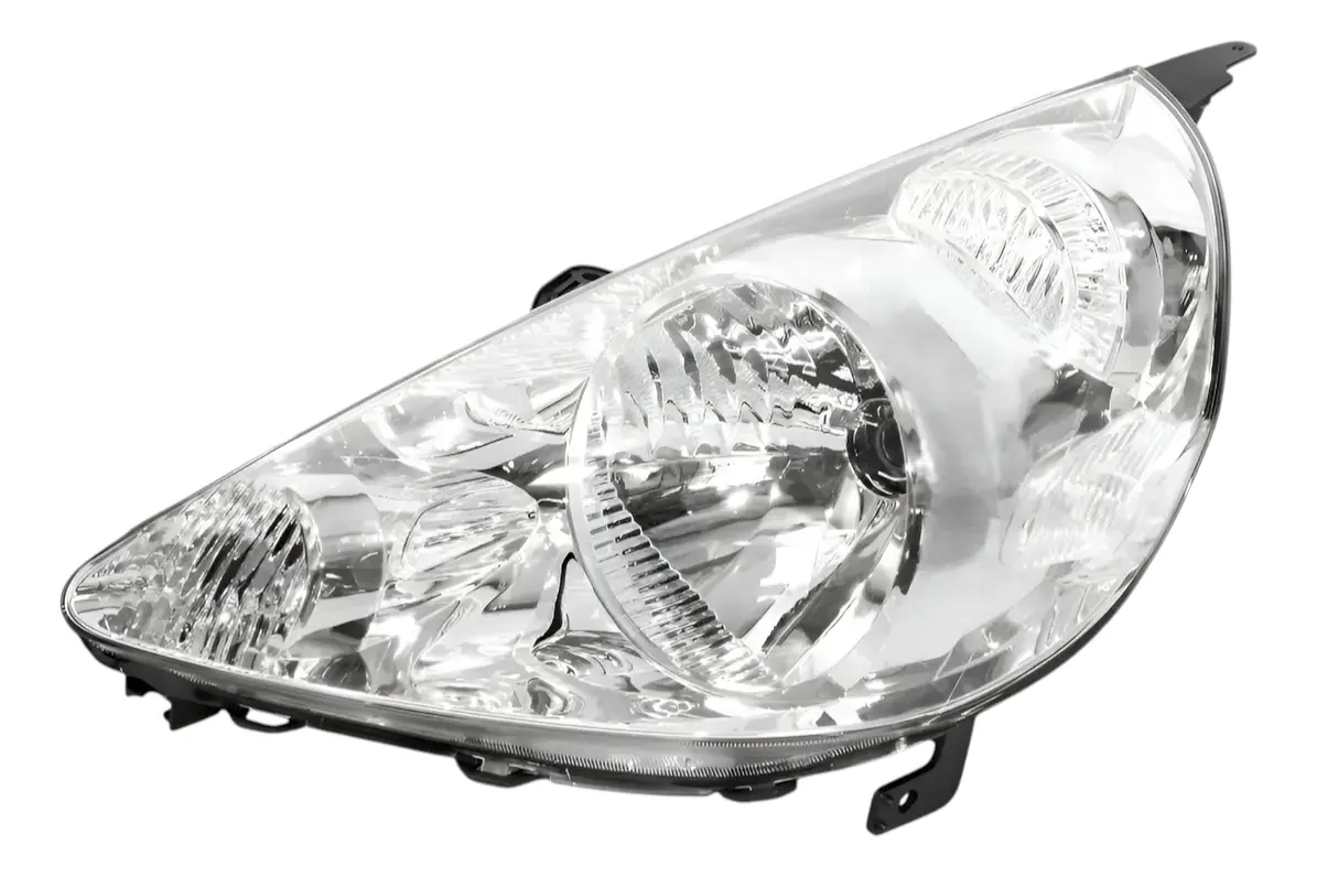 Farol izquierdo cromado para Honda Fit 2003 2004 2005 2006 2007 2008