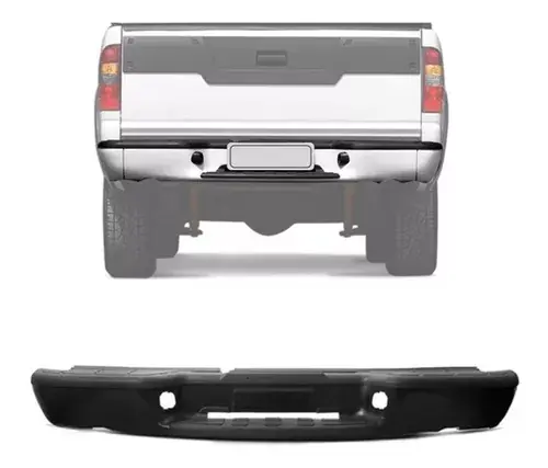 Paragolpes Trasero Negro S10 2004 2005