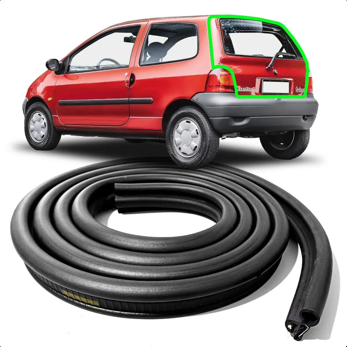 Junta de goma para la tapa del maletero del Renault Twingo