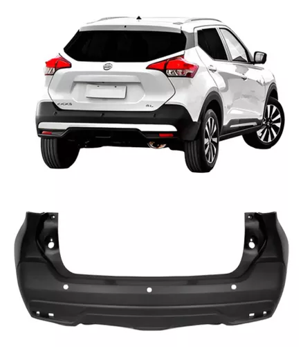 Paragolpes Trasero Nissan Kicks 2017 Al 2022 Con Orificio Sensor