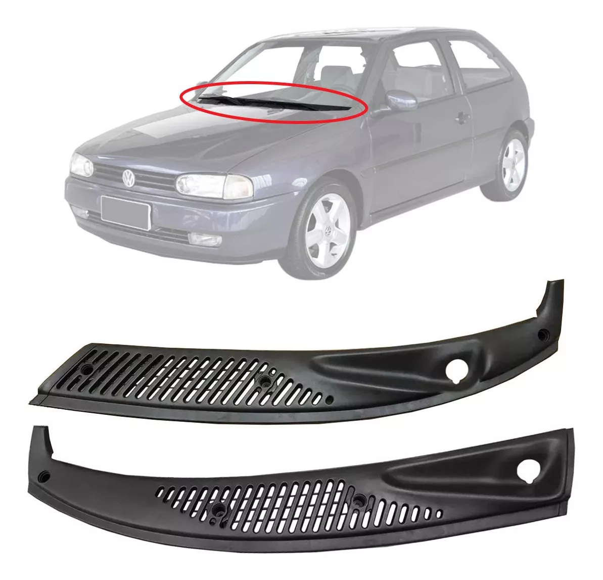 Churrasqueira del Capó para VW Gol, Parati y Saveiro G2 (1995-1999)
