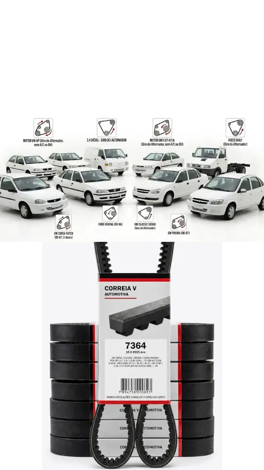 Correa en V Gates 7364GS (Línea Automotriz)