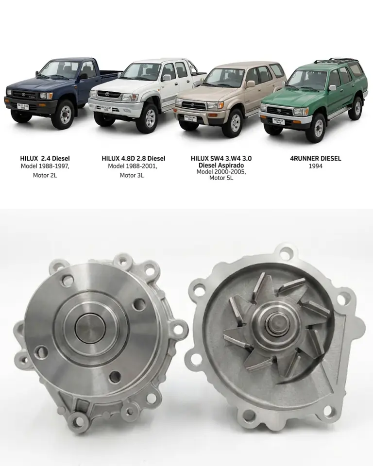 Bomba de Agua GMB - Toyota Hilux 2.4 / 2.8 / 3.0 Diesel (Modelos 1988 a 2005)