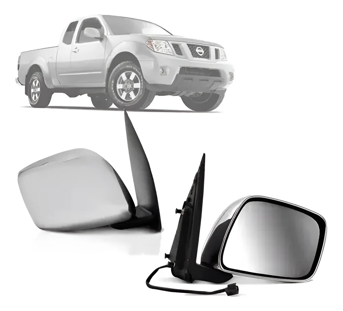 Retrovisor Cromado Electrico Frontier 2008 2009 2010 2011 12 13