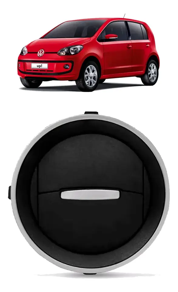 Rejilla difusora de aire lateral 2014 a 2018 2019 2020 borde plateado vw up