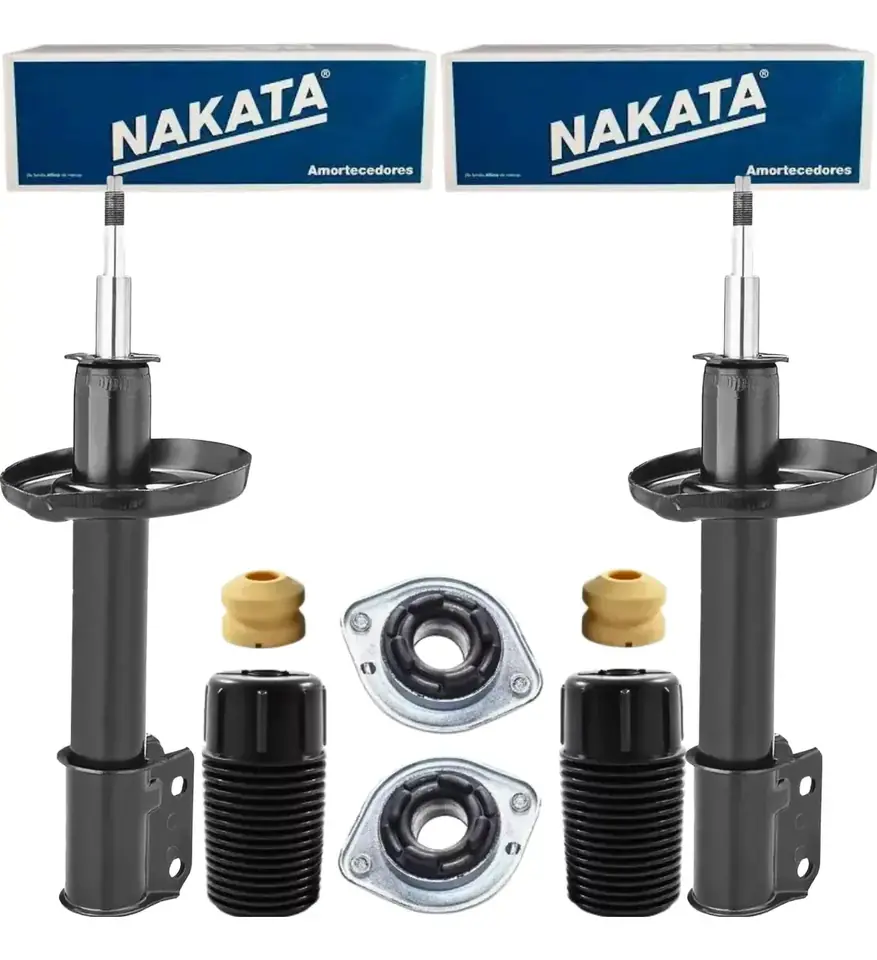 Par de amortiguadores delanteros Nakata para Corsa, Celta, Prisma con kits.