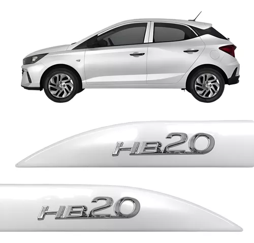 Moldura Lateral Hyundai Hb20 Cromada 2024 2025